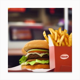 Fast Food Restaurant Canvas Print