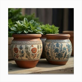 Default Create Unique Design Of Antique Pots 3 Canvas Print