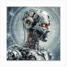 Robot Portrait Canvas Print