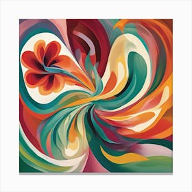 Georgia O'Keeffe inspired abstract composition 3 Canvas Print