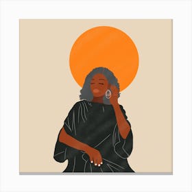 Afro-American Woman Canvas Print