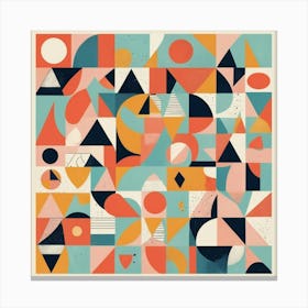 Abstract Geometric Pattern art print Canvas Print