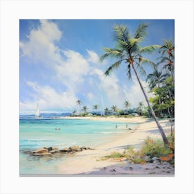 Tropical Beach Canvas Print