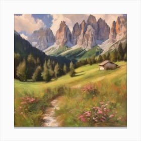 Dolomites Landscape Canvas Print