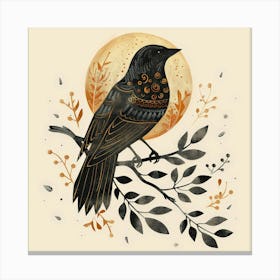 Crow Illustration 1 Canvas Print