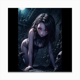 Demon Girl 3 Canvas Print