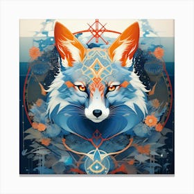 Blue fox 1 Canvas Print