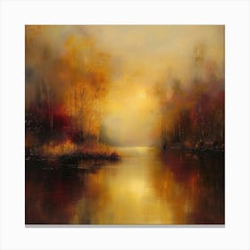 Sunset On The River 1 Canvas Print