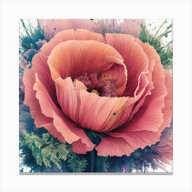 Ethereal Blooms Watercolor (4) Canvas Print