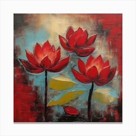 Flower of Red Lotus 1 Canvas Print