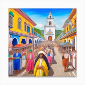 Santa Cruz, Colombia Canvas Print