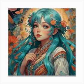 Anime Girl 4 Canvas Print