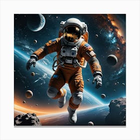 Infinite Silence: The Spacewalker’s View Canvas Print