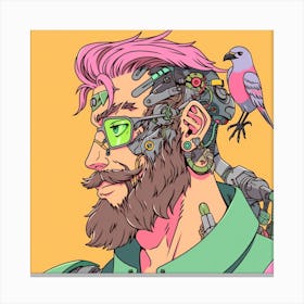 Cyborg Man Canvas Print