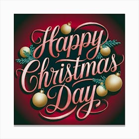 Happy Christmas Day 5 Canvas Print