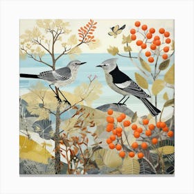 Bird In Nature Mockingbird 3 Canvas Print