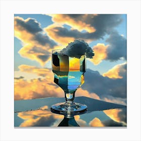 Copa cristal cielo 4 Canvas Print