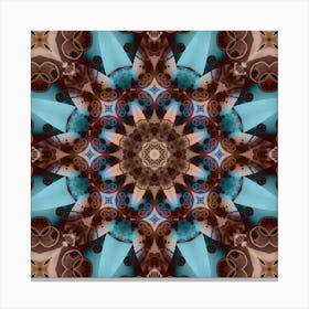 Mosaic Pattern Blue Pattern 3 Canvas Print