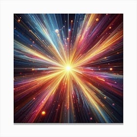 Space Burst Background 1 Canvas Print