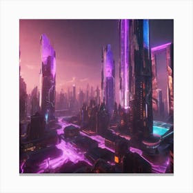 Futuristic City 231 Canvas Print