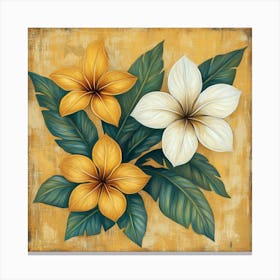 Hawaiian Flowers Art 3 Canvas Print