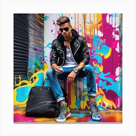 Graffiti Man 11 Canvas Print