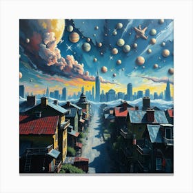 Space City 2 Canvas Print