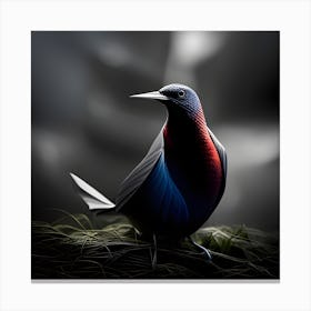 Bird In The Grass Canvas Print