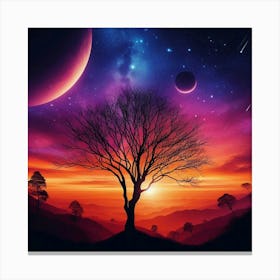 Tree In The Sky 50 Canvas Print