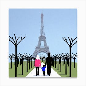 Paris Eiffel Tower 6 Canvas Print