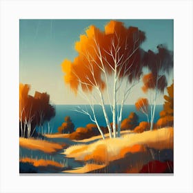 Autumn Landscape Painting 4 Canvas Print