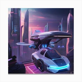 Futuristic Car Canvas Print