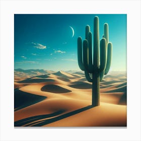 Desert Cactus Canvas Print