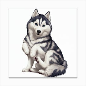 Siberian Husky 1 Canvas Print