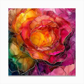 Abstract Rose 2 Canvas Print