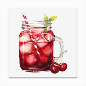 Cherry Iced Tea 3 Canvas Print