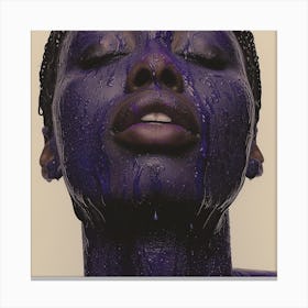 Purple Face Canvas Print