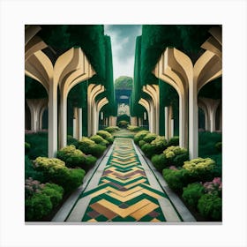 Garden Path Canvas Print