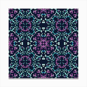 Decorative background made from small squares. 3 Canvas Print