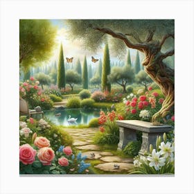 Garden of Peace-4 Canvas Print