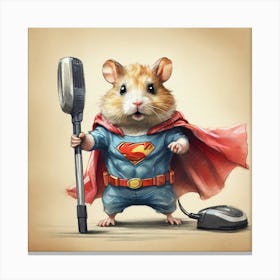 Super Hamster 5 Canvas Print