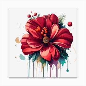 Flower Painting Canvas Print