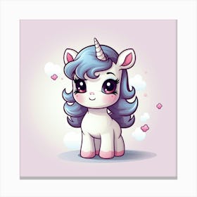 Cute Unicorn 502 Canvas Print