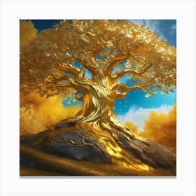 Golden Tree 9 Canvas Print