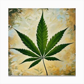 Marijuana Leaf 5 Canvas Print