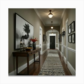 Hallway Stock Videos & Royalty-Free Footage 6 Canvas Print