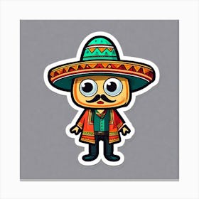 Mexican Man 3 Canvas Print