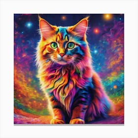 Galaxy Cat Canvas Print