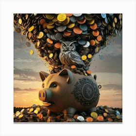 Piggy Bank 7 Canvas Print