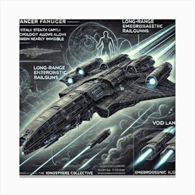 Ionosphere Void Lancer Key Features Converted Canvas Print